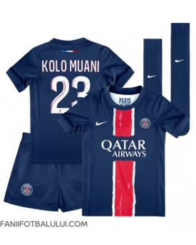 Paris Saint-Germain Randal Kolo Muani #23 Echipament de Fotbal Replică 2024-25 Copii Acasa (+ Șorturi)